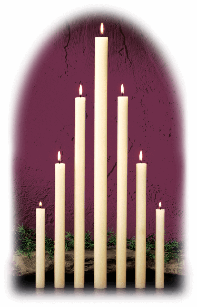 Small & Large Diameter 100 Beeswax Altar Candles Saint Photios Greek